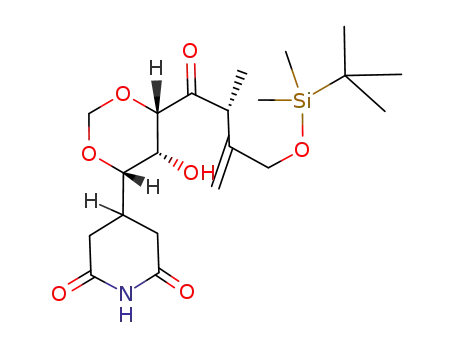 4-{(4S,5R,6S)-6-[(R)-3-(tert-Butyl-dimethyl-silanyloxymethyl)-2-methyl-but-3-enoyl]-5-hydroxy-[1,3]dioxan-4-yl}-piperidine-2,6-dione