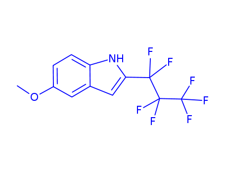 1H-Indole, 2-(1,1,2,2,3,3,3-heptafluoropropyl)-5-methoxy-