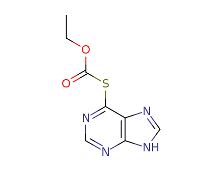 Molecular Structure of 92352-22-2 (O-ethyl S-5H-purin-6-yl carbonothioate)