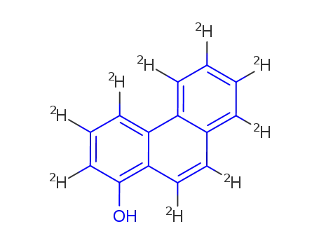 Molecular Structure of 922510-23-4 (1-Phenanthrol-d9)