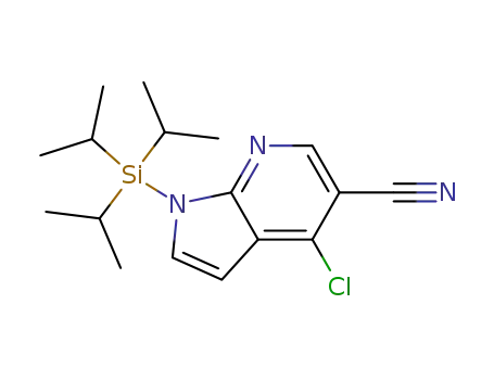 1H-Pyrrolo[2,3-b]pyridine-5-carbonitrile, 4-chloro-1-[tris(1-methylethyl)silyl]-