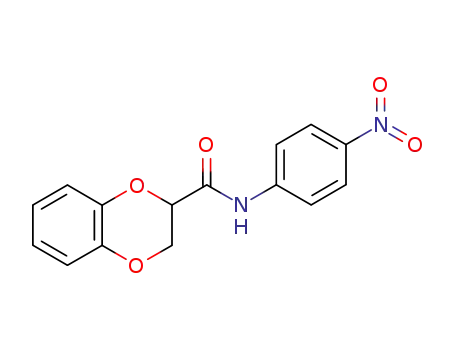 Molecular Structure of 92438-09-0 (N-{4-nitrophenyl}-2,3-dihydro-1,4-benzodioxine-2-carboxamide)