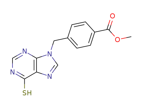 Molecular Structure of 92150-21-5 (methyl 4-[(6-thioxo-3,6-dihydro-9H-purin-9-yl)methyl]benzoate)