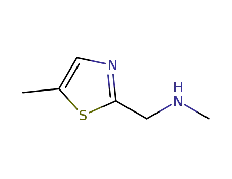 Molecular Structure of 921145-14-4 (N-Methyl-1-(5-methyl-1,3-thiazol-2-yl)methanamine dihydrochloride)