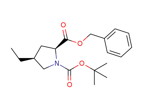 (2S,4S)-2-benzyl 1-tert-butyl 4-ethylpyrrolidine-1,2-dicarboxylate