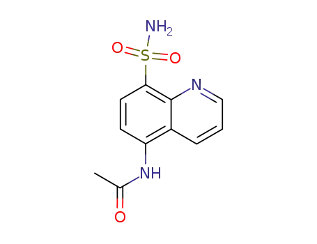 Molecular Structure of 92290-28-3 (8-Quinolinesulfonamide,  5-acetamido-  (6CI,7CI))