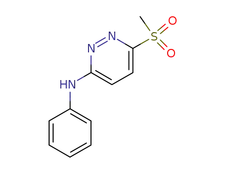 Molecular Structure of 92290-00-1 (6-(methylsulfonyl)-N-phenylpyridazin-3-amine)