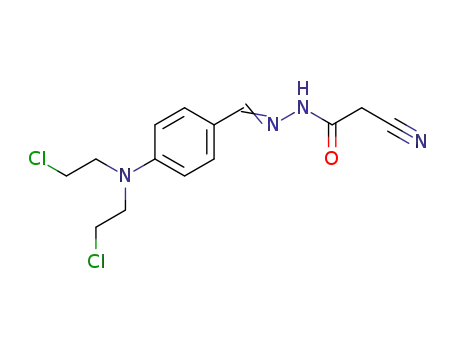 N-[[4-[비스(2-클로로에틸)아미노]페닐]메틸리덴아미노]-2-시아노-아세트아미드