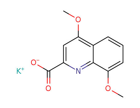 Molecular Structure of 921760-95-4 (2-Quinolinecarboxylic acid, 4,8-diMethoxy-, potassiuM salt)