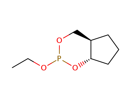 Molecular Structure of 92383-79-4 (Phosphorous acid, ethyl ester, cyclic ester with 2-hydroxycyclopentanemethanol (7CI))