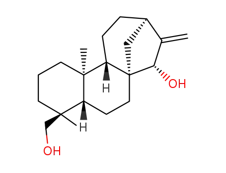 Molecular Structure of 30436-70-5 (15α,19-Dihydroxykaura-16-ene)