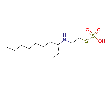 Molecular Structure of 924-21-0 (Thiosulfuric acid hydrogen S-[2-[(1-ethyloctyl)amino]ethyl] ester)