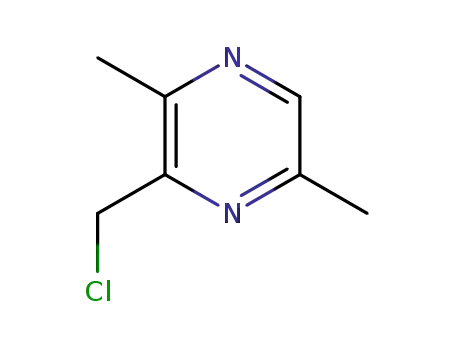 Molecular Structure of 921040-00-8 (Pyrazine,  3-(chloromethyl)-2,5-dimethyl-)
