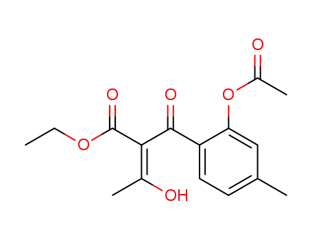 (E)-2-(2-Acetoxy-4-methyl-benzoyl)-3-hydroxy-but-2-enoic acid ethyl ester