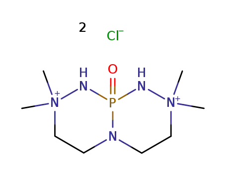 Molecular Structure of 92335-18-7 (2,2,8,8-tetramethyloctahydro[1,2,4,3]triazaphosphinino[3,4-c][1,2,4,3]triazaphosphinine-2,8-diium 10-oxide)