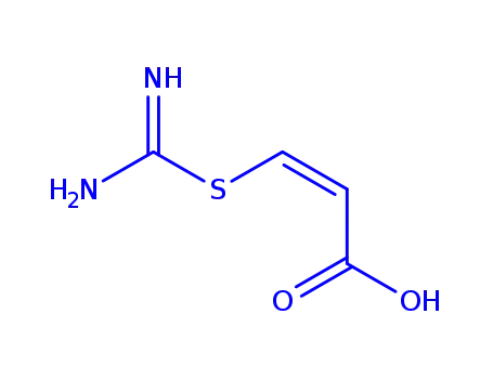 Molecular Structure of 103232-23-1 ((2E)-3-(carbamimidoylsulfanyl)prop-2-enoic acid)