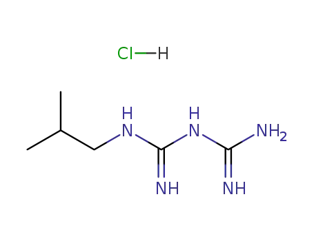 Molecular Structure of 924-84-5 (1-(diaminomethylidene)-2-(2-methylpropyl)guanidine)