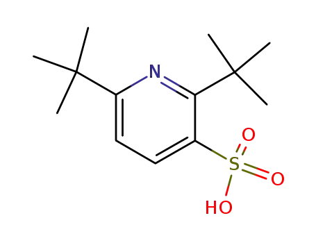 Molecular Structure of 92423-50-2 (2,6-ditert-butylpyridine-3-sulfonic acid)