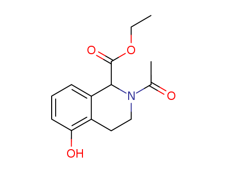 1-Isoquinolinecarboxylicacid, 2-acetyl-1,2,3,4-tetrahydro-5-hydroxy-, ethyl ester