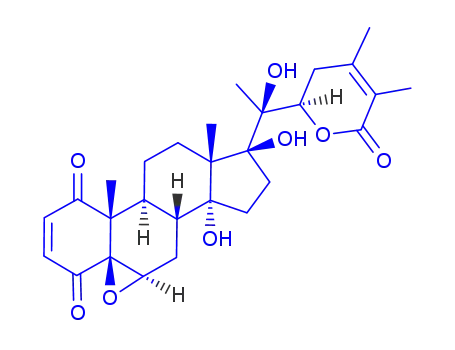 Molecular Structure of 92125-38-7 (Withaperuvin E)