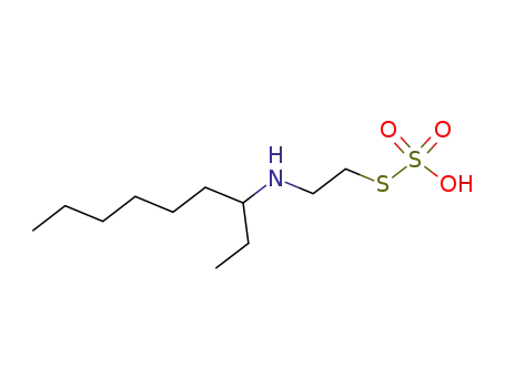 Molecular Structure of 924-20-9 (Thiosulfuric acid hydrogen S-[2-[(1-ethylheptyl)amino]ethyl] ester)
