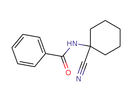 Molecular Structure of 92255-24-8 (N-(1-Cyano-cyclohexyl)-benzamide)
