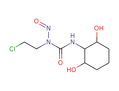 Molecular Structure of 92605-80-6 (2-[[[(2-Chloroethyl)nitrosoamino]carbonyl]amino]-1,3-cyclohexanediol)