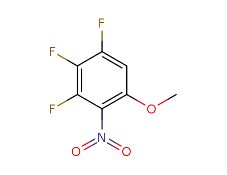 Molecular Structure of 925890-13-7 (1,2,3-Trifluoro-5-methoxy-4-nitrobenzene)
