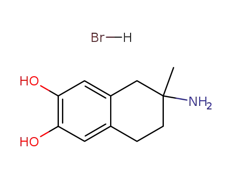 Molecular Structure of 92545-03-4 (2,3-Naphthalenediol, 6-amino-5,6,7,8-tetrahydro-6-methyl-,
hydrobromide)