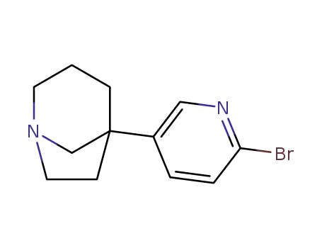 Molecular Structure of 925884-36-2 (1-Azabicyclo[3.2.1]octane, 5-(6-bromo-3-pyridinyl)-)