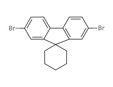 Molecular Structure of 736138-41-3 (Spiro[cyclohexane-1,9'-[9H]fluorene], 2',7'-dibromo-)