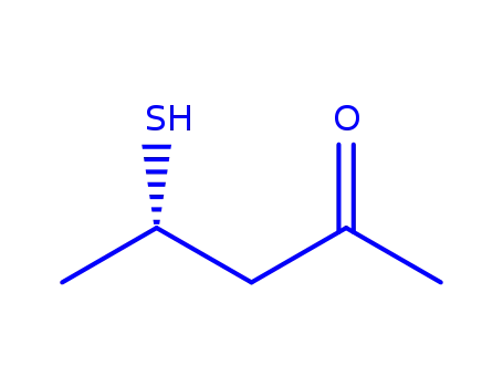 Molecular Structure of 92585-08-5 (2-Pentanone, 4-mercapto- (9CI))