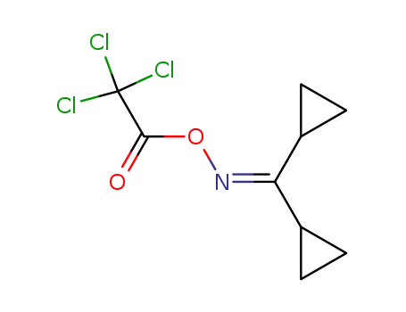Molecular Structure of 92706-81-5 (2,2,2-trichloro-1-{[(dicyclopropylmethylidene)amino]oxy}ethanone)