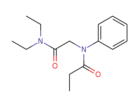 Molecular Structure of 92699-33-7 (N-[2-(diethylamino)-2-oxoethyl]-N-phenylpropanamide)
