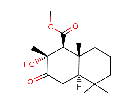 (1S,2R,4aR,8aR)-2-Hydroxy-2,5,5,8a-tetramethyl-3-oxo-decahydro-naphthalene-1-carboxylic acid methyl ester