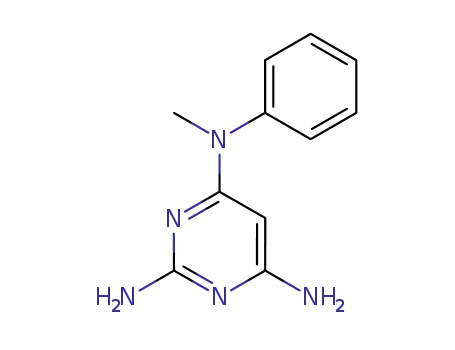 Molecular Structure of 92722-34-4 (N4-methyl-N4-phenyl-pyrimidine-2,4,6-triamine)