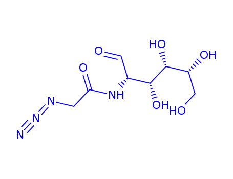 Molecular Structure of 92659-90-0 (2-[(Azidoacetyl)aMino]-2-deoxy-D-glucose)