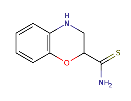 Molecular Structure of 92659-38-6 (3,4-DIHYDRO-2H-1,4-BENZOXAZINE-2-CARBOTHIOAMIDE)