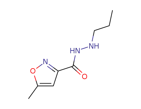 Molecular Structure of 92673-52-4 (5-Methyl-3-isoxazolecarboxylic acid 2-propylhydrazide)