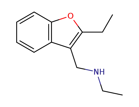 Molecular Structure of 92789-38-3 (3-BENZOFURANMETHYLAMINE, N,2-DIETHYL-)