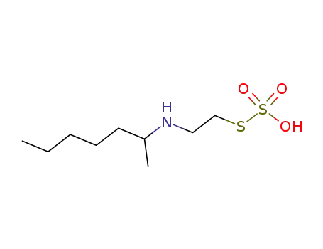 2-(2-Heptyl)aminoethanethiol hydrogen sulfate (ester)