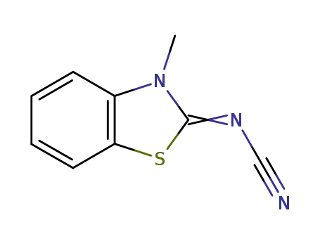 Molecular Structure of 92819-62-0 (Cyanamide, (3-methyl-2(3H)-benzothiazolylidene)- (9CI))