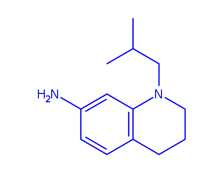 Molecular Structure of 927684-32-0 (1-isobutyl-1,2,3,4-tetrahydroquinolin-7-amine)
