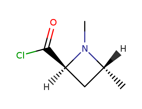 2-AZETIDINECARBONYL CHLORIDE,1,4-DIMETHYL-,CIS-