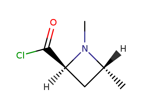 Molecular Structure of 92735-69-8 (2-Azetidinecarbonyl chloride, 1,4-dimethyl-, cis- (9CI))