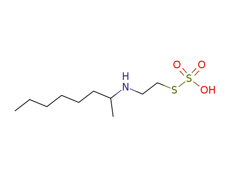 Molecular Structure of 927-30-0 (Thiosulfuric acid S-[2-[(1-methylheptyl)amino]ethyl] ester)