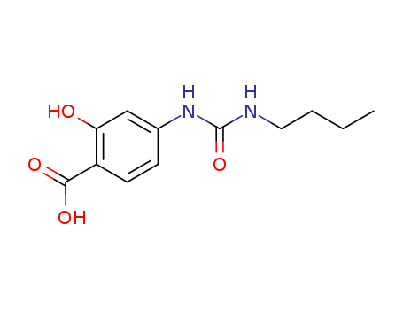 4-(butylcarbamoylamino)-2-hydroxy-benzoic acid cas  92848-43-6