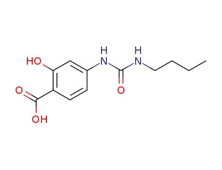 Molecular Structure of 92848-43-6 (4-[(butylcarbamoyl)amino]-2-hydroxybenzoic acid)