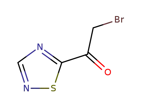Molecular Structure of 92845-72-2 (Ethanone, 2-bromo-1-(1,2,4-thiadiazol-5-yl)- (9CI))