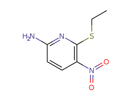 2-Pyridinamine,6-(ethylthio)-5-nitro-(9CI)
